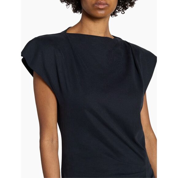 Isabel Marant Nadela Ruched Slit Cotton Maxi Dress Size FR38/US6 $490 - Picture 5 of 14